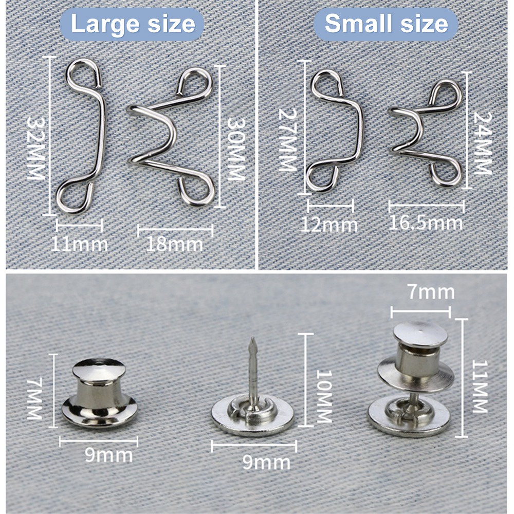 Nút cài điều chỉnh lưng quần jean tiện dụng dành cho nữ