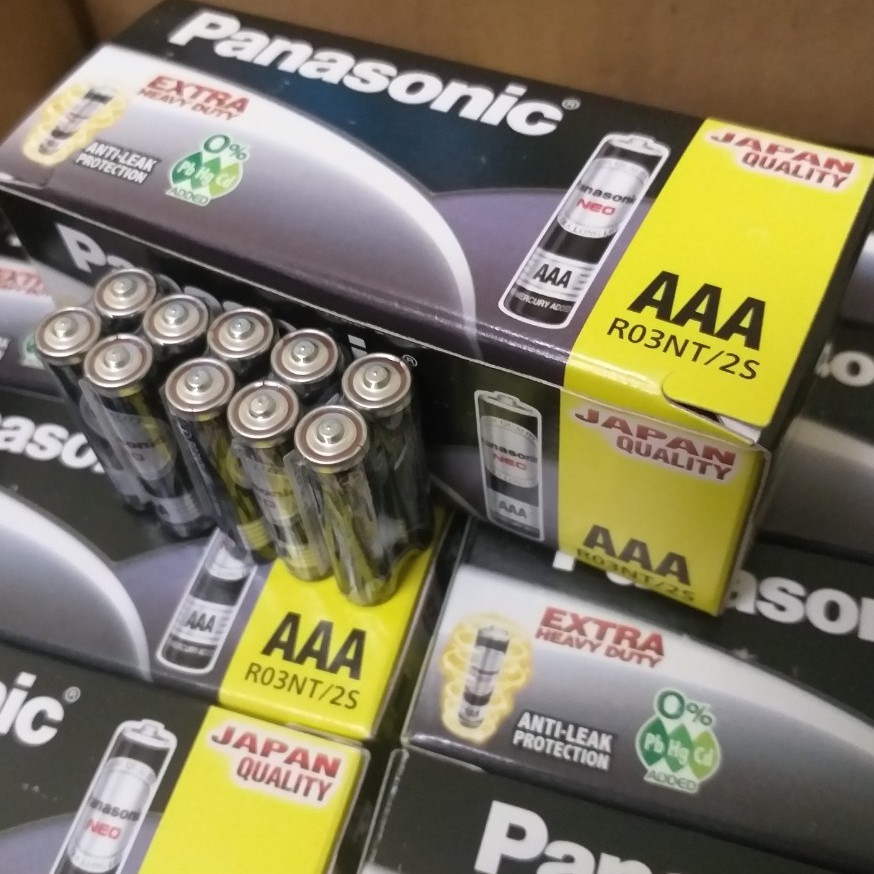 20 VIÊN PIN PANASONIC AAA NEO R03NT/2S, PIN ĐŨA AAA