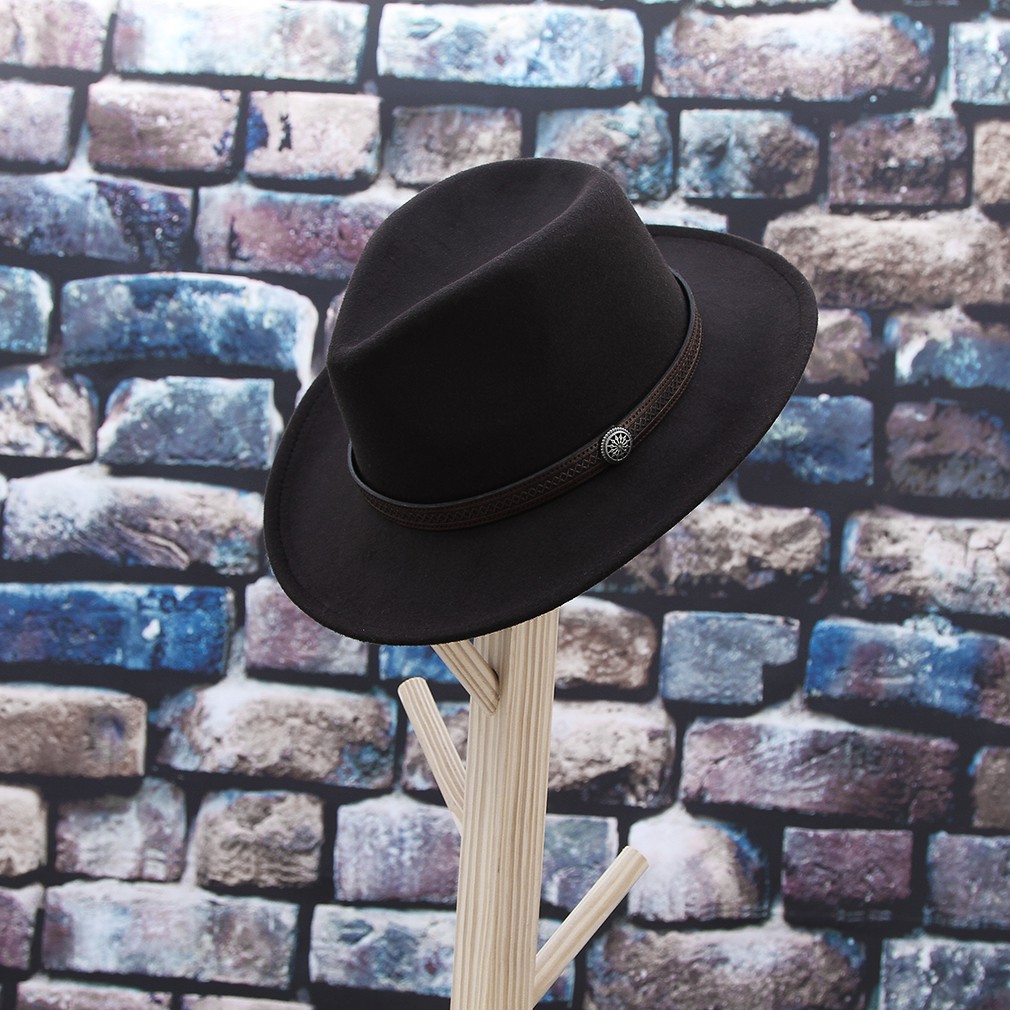 Mũ Fedora Vải Nỉ Thời Trang Unisex Cổ Điển