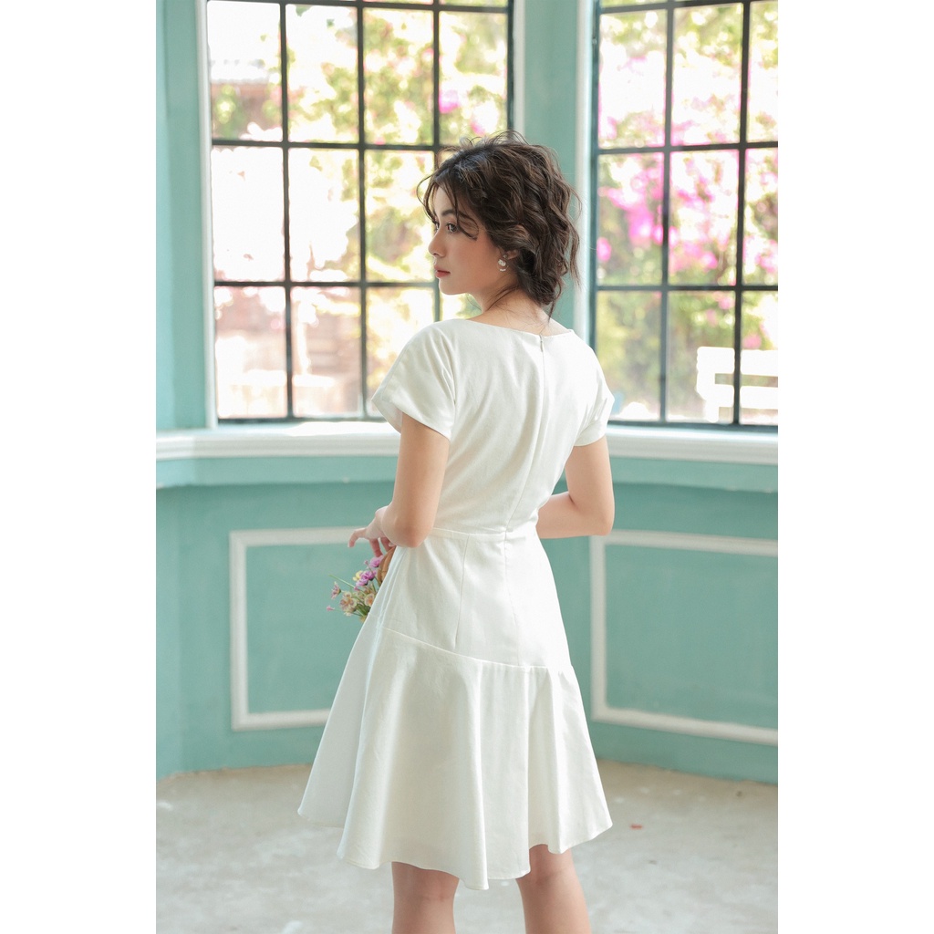 OLV - Đầm Asymmetric Embroidered Dress