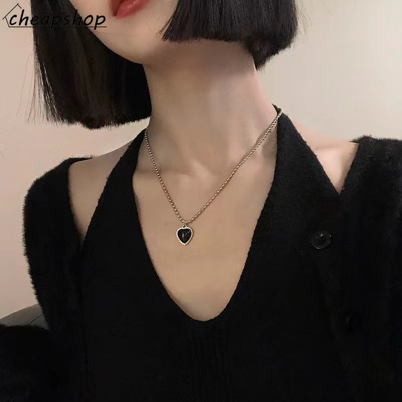 Vòng cổ iF YOU mặt trái tim phong cách cổ điển thời trang