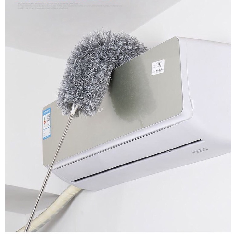 Chổi Phất Trần Quét Bụi Xoay 360 Độ Cán Inox 2.8m Có Thể Rút Gọn