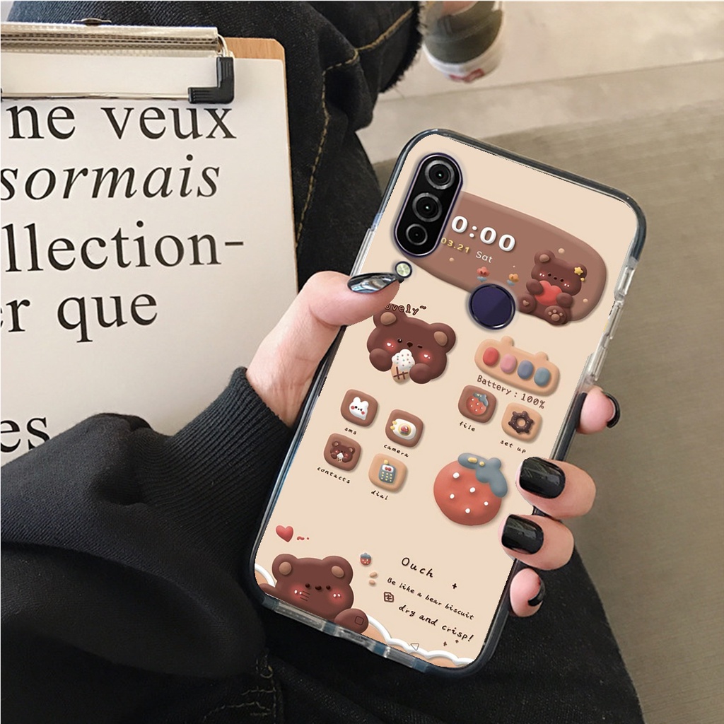 ỐP LƯNG VSMART JOY 1 - JOY 1 PLUS - JOY 2 PLUS - JOY 3, IN HÌNH GẤU NÂU CHOCOLATE ĐÁNG YÊU.