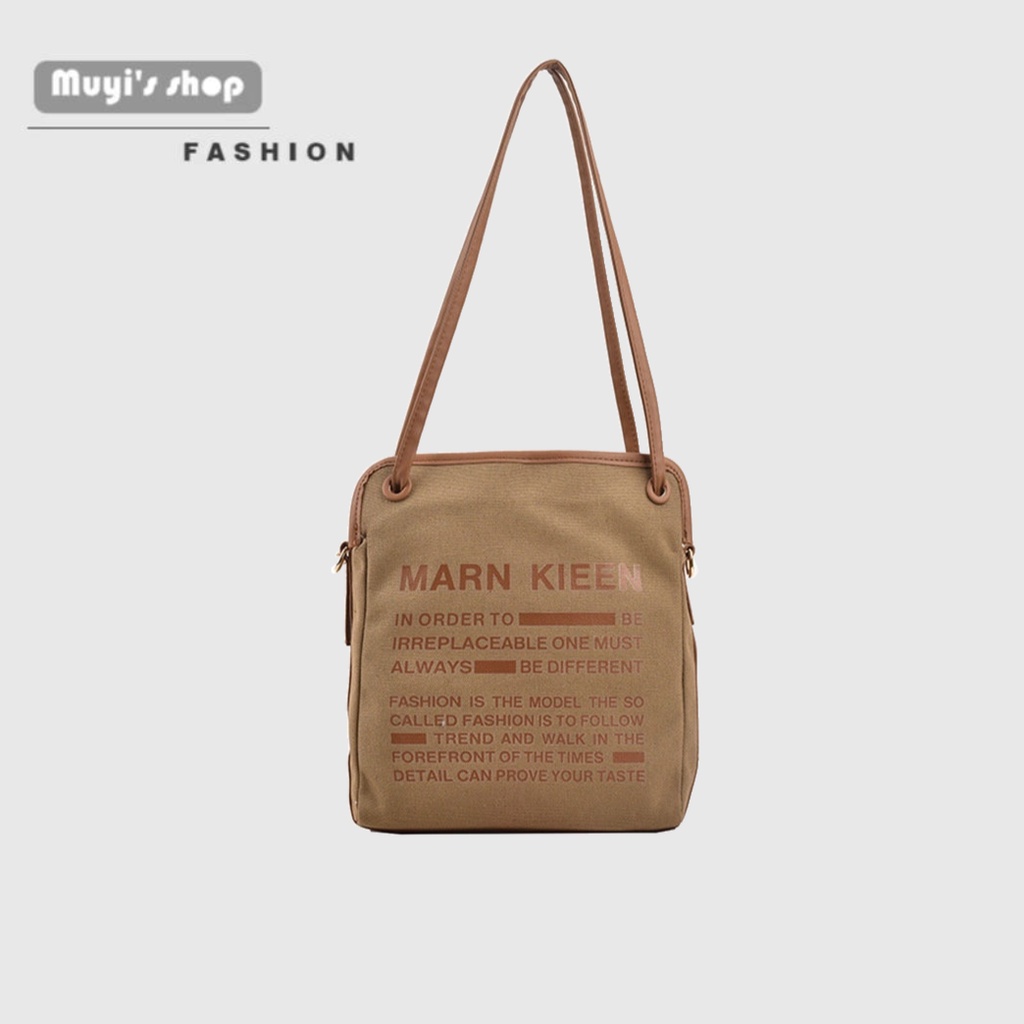 Túi Đeo Chéo Vải Bạt Mùa Hè Phong Cách niche Mới 2022 Cho Nữ