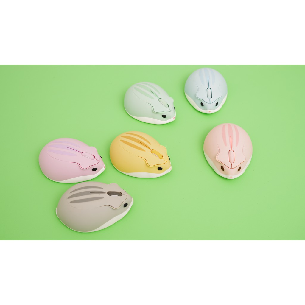 Chuột không dây Akko Hamster Wireless MOMO Plus (Pink)/ Hima Plus (Yellow)/ Taro Plus (Gray)/ Hima (Yellow)/ Taro (Gray)