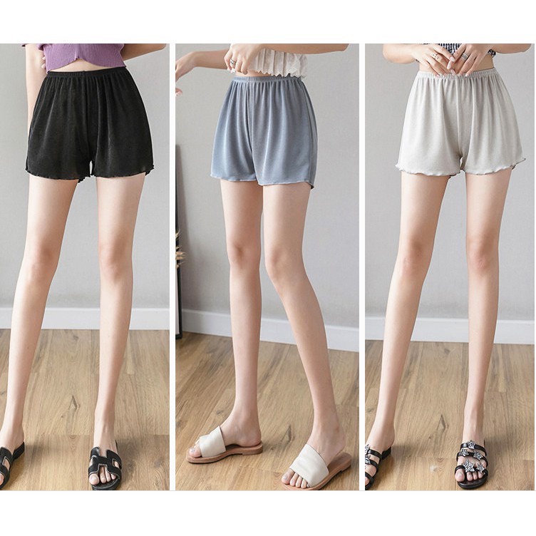 Quần đùi nữ mặc nhà quần đùi ngủ nữ thun co giãn siêu sexy siêu mát dưới 75kg