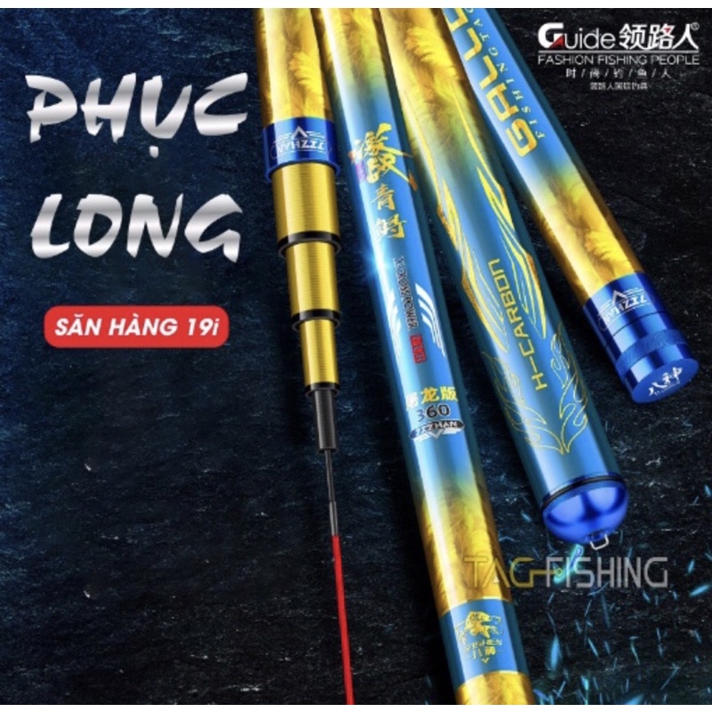 Cần câu tay Giide Phục Long 19i chuyên săn hàng tặng ngọn phụ và chế độ bảo hành 2 long 2 năm miễn phí