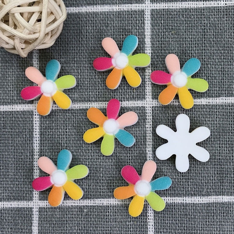 Set 10 Charm Hoa Sắc Màu