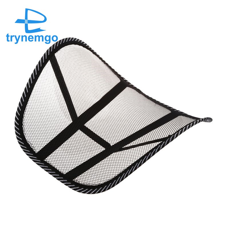 Mesh Lumbar Back Brace Support Chair Cushion Seat Waist Pillow