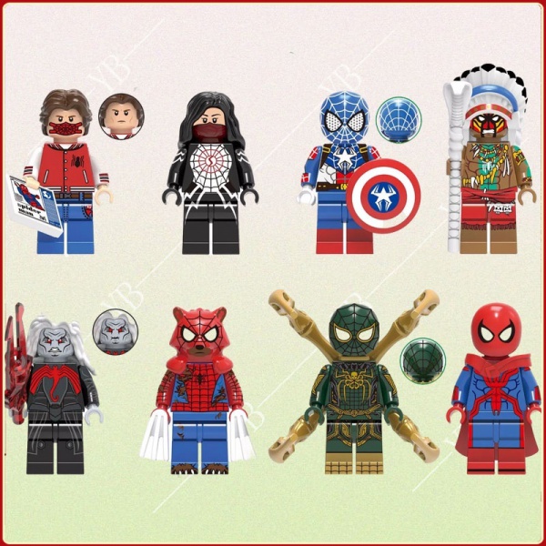 Đồ chơi lắp ghép mô hình nhân vật người nhện Marvel Avengers cho bé