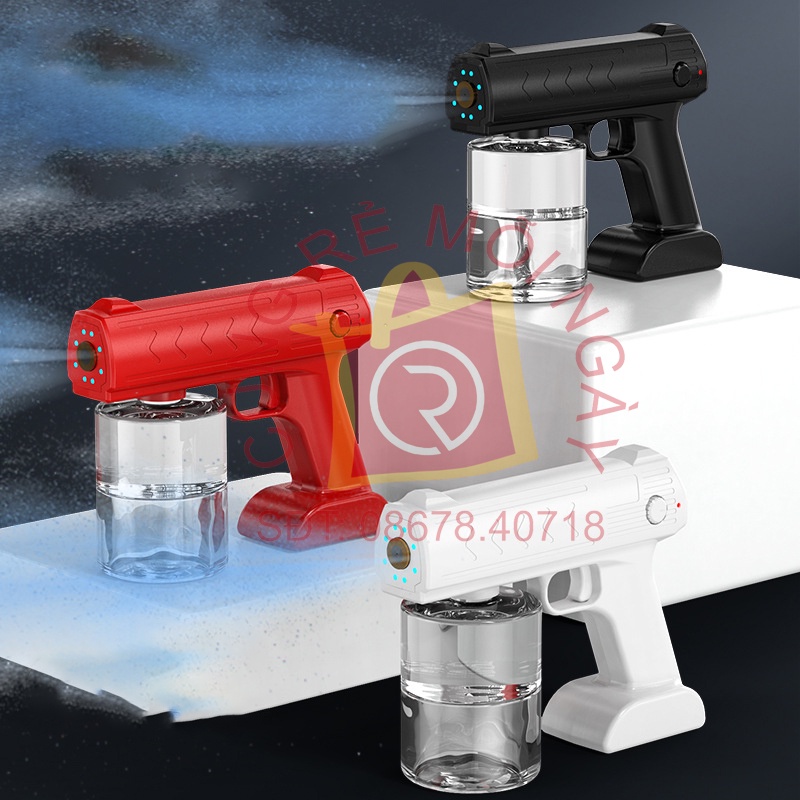 Súng khử khuẩn, khử trùng nano cầm tay, súng phun khử khuẩn và hộp khử khuẩn UV vệ sinh điện thoại, khẩu trang