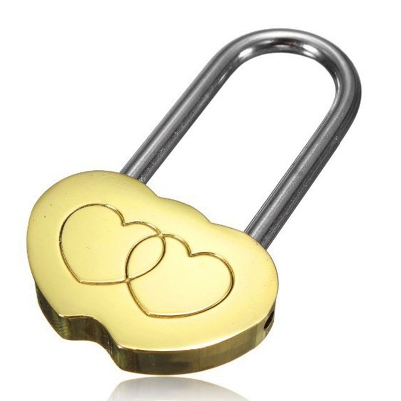 Ổ Khóa Hình Trái Tim Khắc Chữ Love You Forever Dành Cho Cặp Đôi/Đám Cưới/Valentine