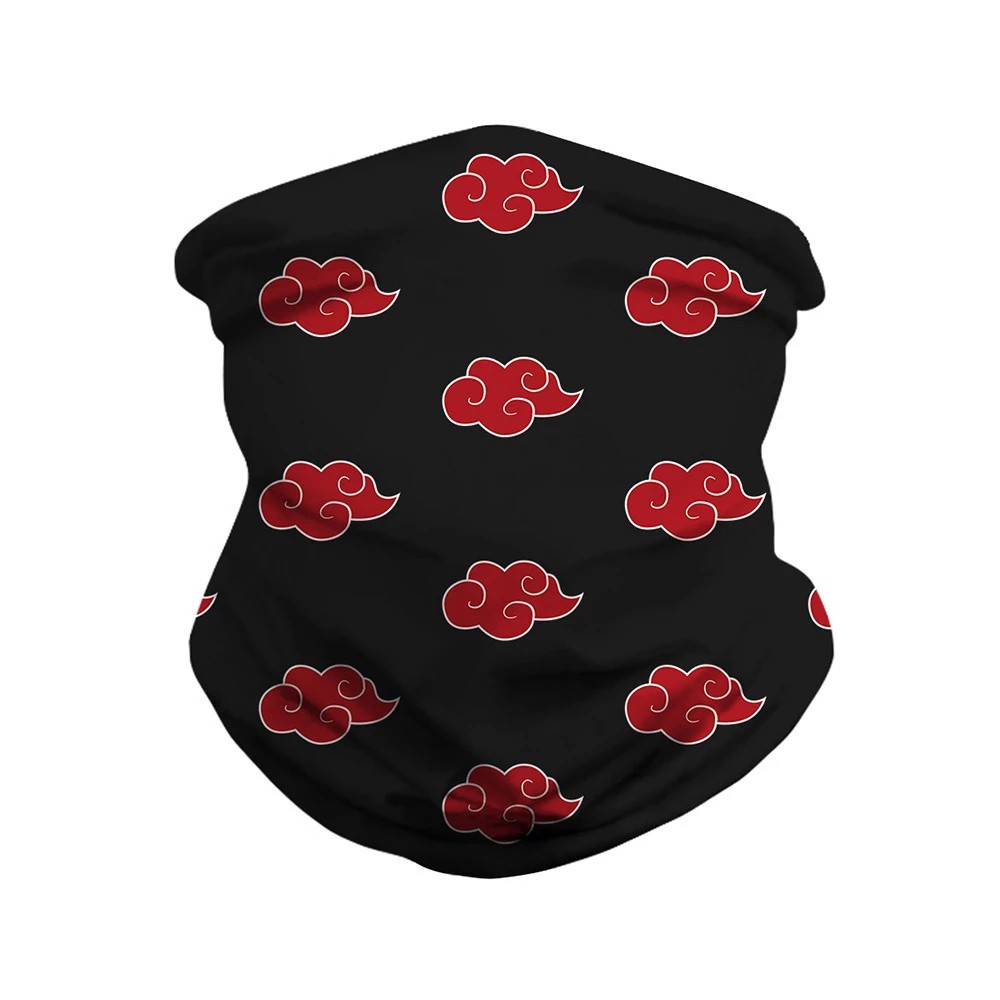 DOREEN Balaclava Kakashi Mask Headband Hatake Kakashi Anime Naruto Bandana Cycling Motorcycle Red Cloud Akatsuki Ninja Masks Cosplay Uchiha Itachi/Multicolor