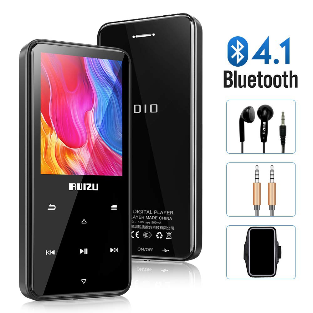 Ruizu D10 - Máy Nghe Nhạc Bluetooth, Xem Video, Phím Cảm Ứng, Tặng Tai Nghe (8GB)