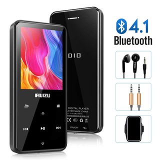Ruizu D10 - Máy Nghe Nhạc Bluetooth, Xem Video, Phím Cảm Ứng, Tặng Tai Nghe (8GB)