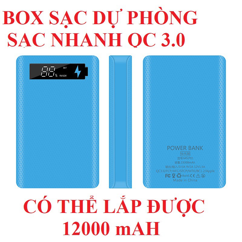 BOX SẠC DỰ PHÒNG QC 3.0 HỖ TRỢ SẠC NHANH