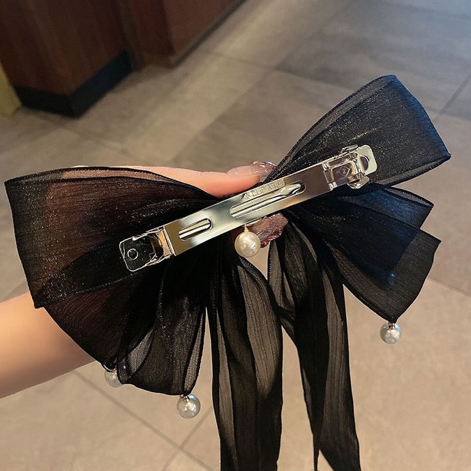 Kẹp Tóc Hình Nơ Ruy Băng Cao Cấp Phong Cách Mới 2022