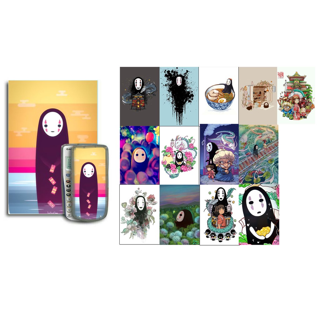 Decal dán máy tính hoạt hình totoro shin doremon shiba one piece sumikko kero CCS DCMT2 12x18