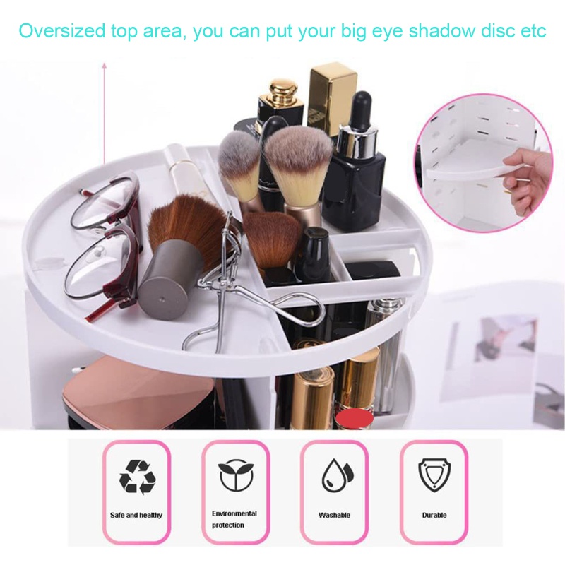 Siêu 360 Độ° Hộp Đựng Mỹ Phẩm / Kem Dưỡng Có Thể Xoay Được