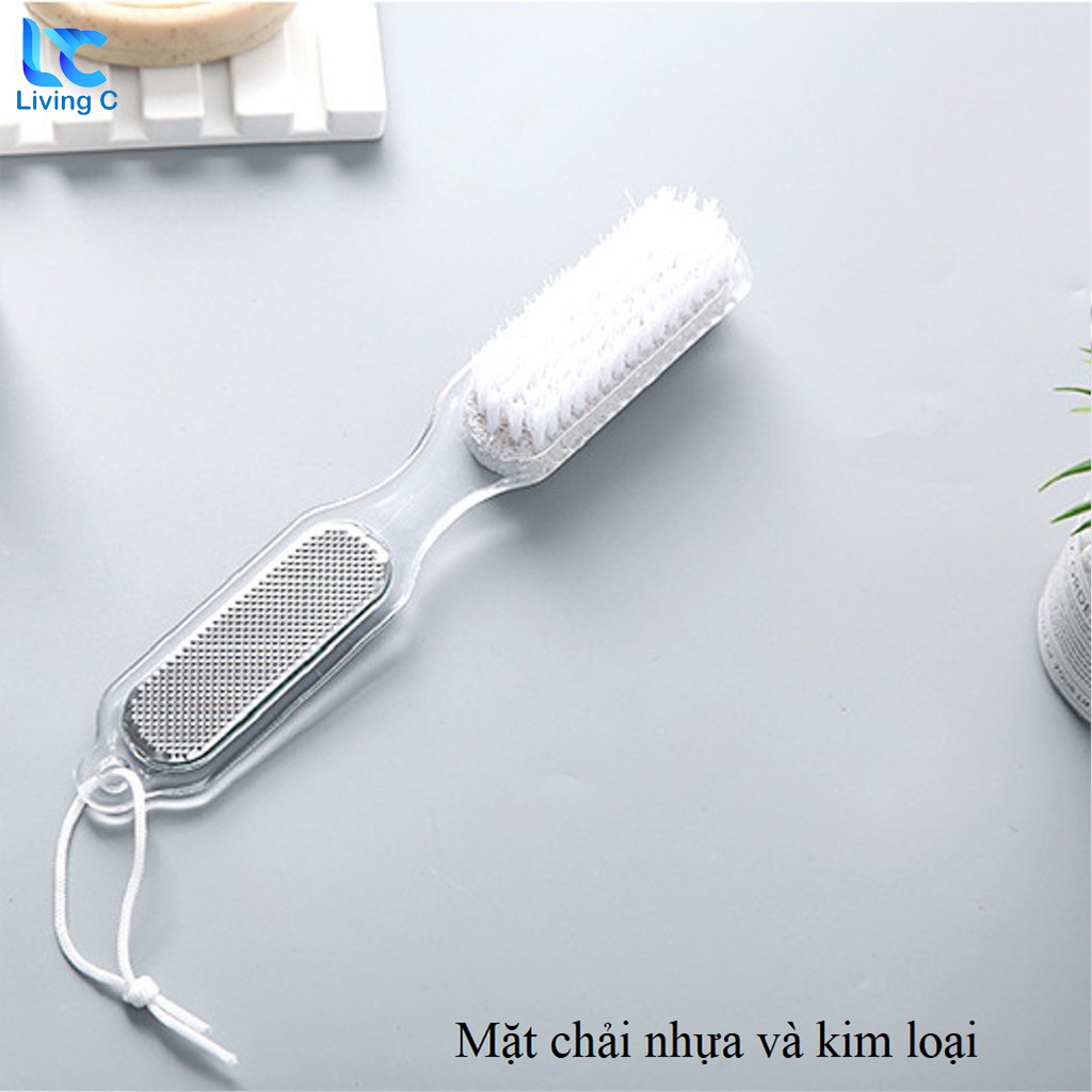 Cây chà gót chân 4 mặt , dụng cụ chà gót chân đá bọt cao cấp Living C _ C35