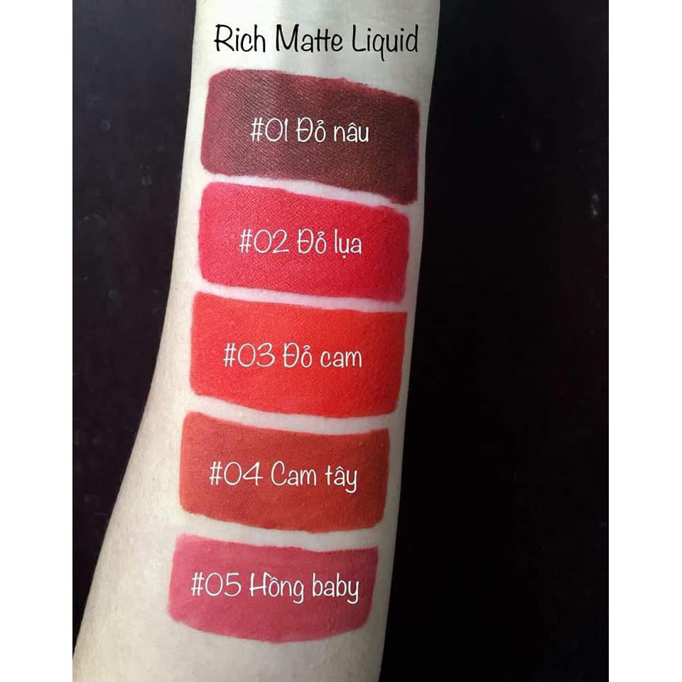 SET SON KEM 5 THOI RICH MATTELIQUID SỊN SÒ | BigBuy360 - bigbuy360.vn