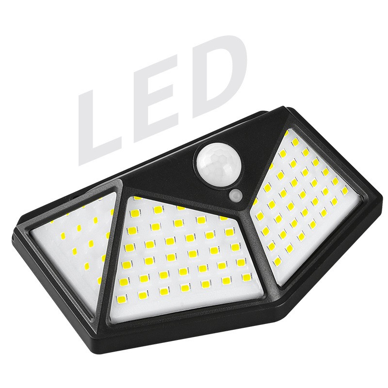 Đèn 100 Led Sử Dụng Năng Lượng Mặt Trời Cảm Ứng Ánh Sáng Chống Nước Chịu Được Thời Tiết Khắc Nghiệt