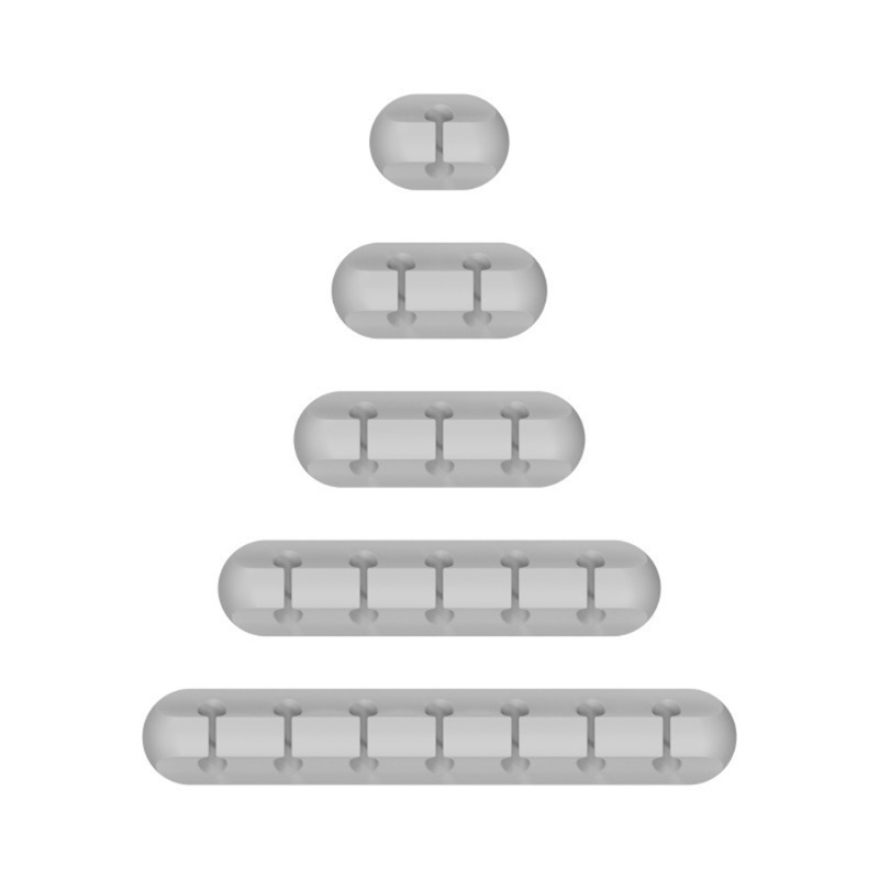 Bộ 3 / 5 Giá Đỡ Cố Định Dây Cáp Tự Dính Để Bàn Gọn Gàng