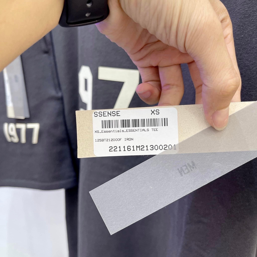 HÀNG BEST - Set Quần Áo FOG Fear Of God ESSENTIALS SS22 1977 Iron/Black