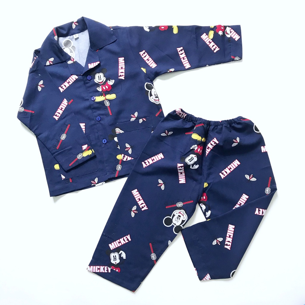 Pijama cho bé trai bé gái vải Kate thái mềm mịn không nhăn size 10-40kg hình thú nhiều mẫu