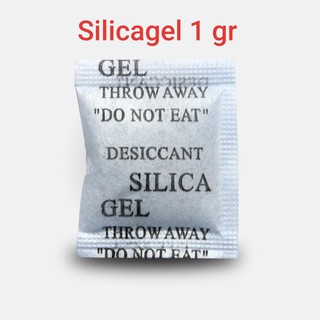 Bịch 300 gói Túi hút ẩm Silica gel loại 1 gram dùng hút ẩm Thực phẩm
