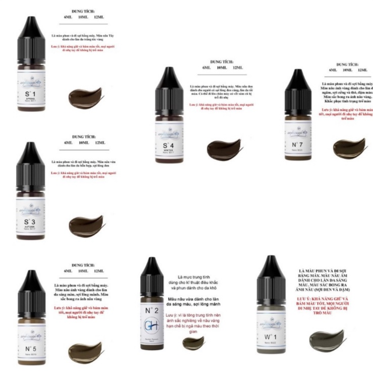 [CHÍNH HÃNG] Mực GH phun sexybrowgh mini 3,4ml
