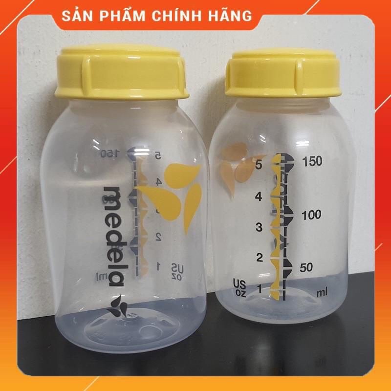 Thanh lý bình NEW 100% xước do vận chuyển-Bình trữ sữa Medela 150ml in logo chính hãng ÚA.