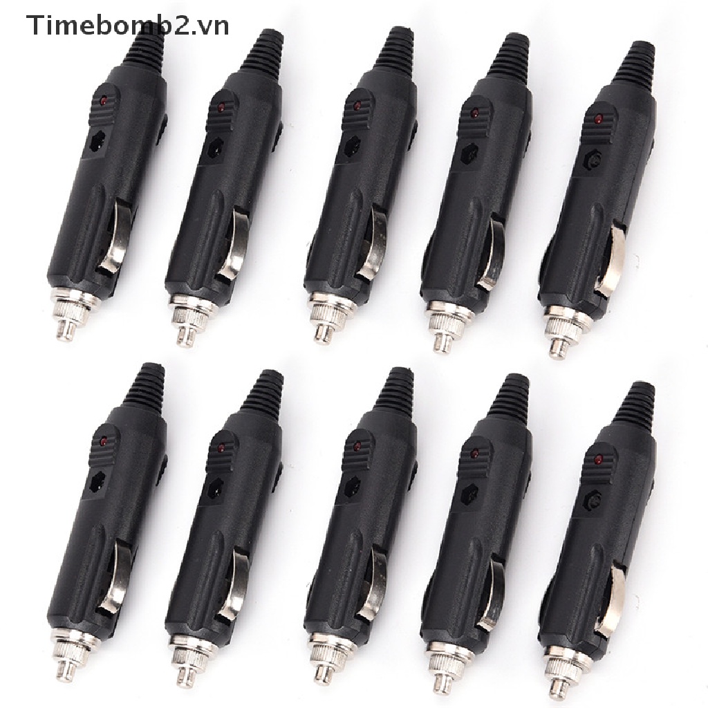 Bộ 2 Đầu Cắm Thuốc Lá 5 12V Có Đèn LED Đỏ