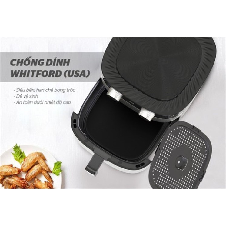 Nồi chiên không dầu 6 lít loại cơ Sunhouse SHD4026 - Bảo hành 12 tháng