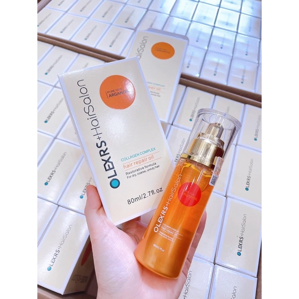Tinh Dầu Xịt Dưỡng Tóc Giúp Mái Tóc Bồng Bềnh, Chắc Khỏe Olexrs Hair Salon Collagen Complex Repair Oil 80ml