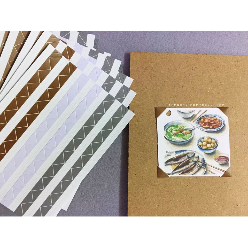 sticker dán góc ảnh [nguyên liệu scrapbook, thiệp, sổ]