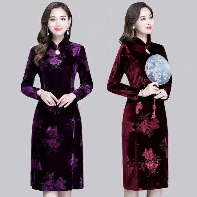 Đầm dự tiệc trung niên