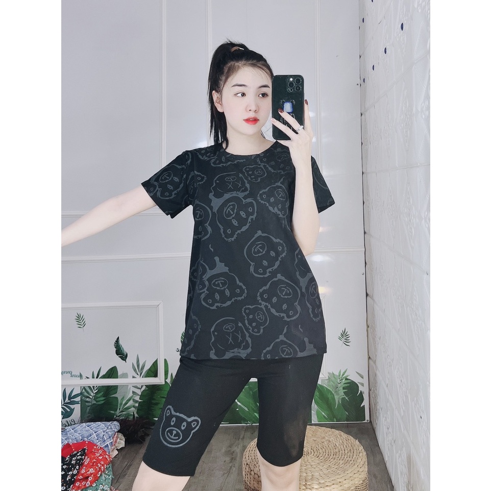 Đồ bộ nữ mặc nhà dễ thương đồ bộ nữ lửng đẹp set bộ đi chơi bigsize giá rẻ mã ĐBLG01