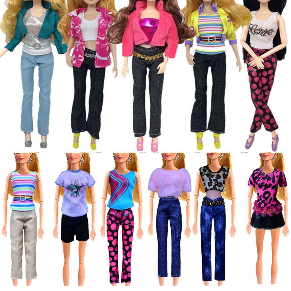 Set đồ thời trang cho búp bê 30cm diy