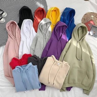 ÁO KHOÁC NỈ HOODIE BASIC ĐỦ MÀU - GIN STORE
