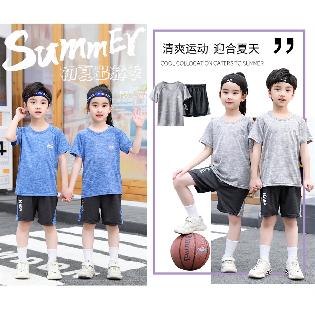 Set Áo Thun Tay Ngắn + Quần Short Thời Trang Mùa Hè Cho Bé