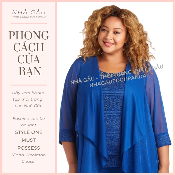 Áo khoác voan bên ngoài nữ big size nhiều màu R&M