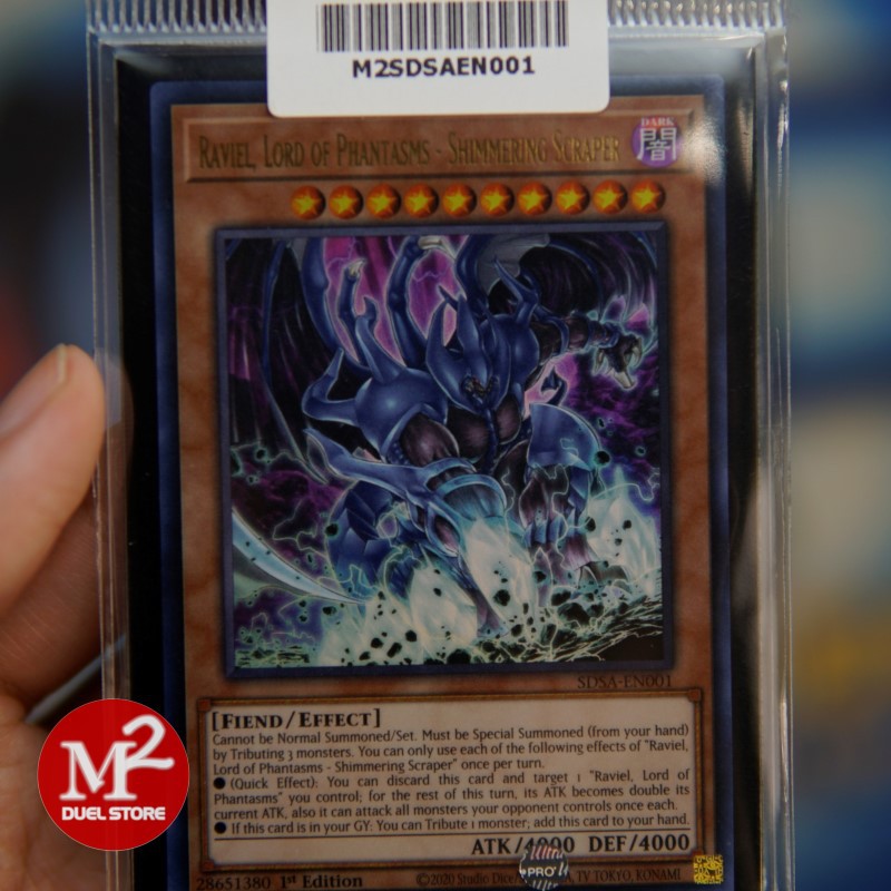 Lá bài Yugioh SDSA-EN001 RAVIEL, LORD OF PHANTASMS - SHIMMERING SCRAPER  - Ultra Rare - Đóng gói theo tiêu c