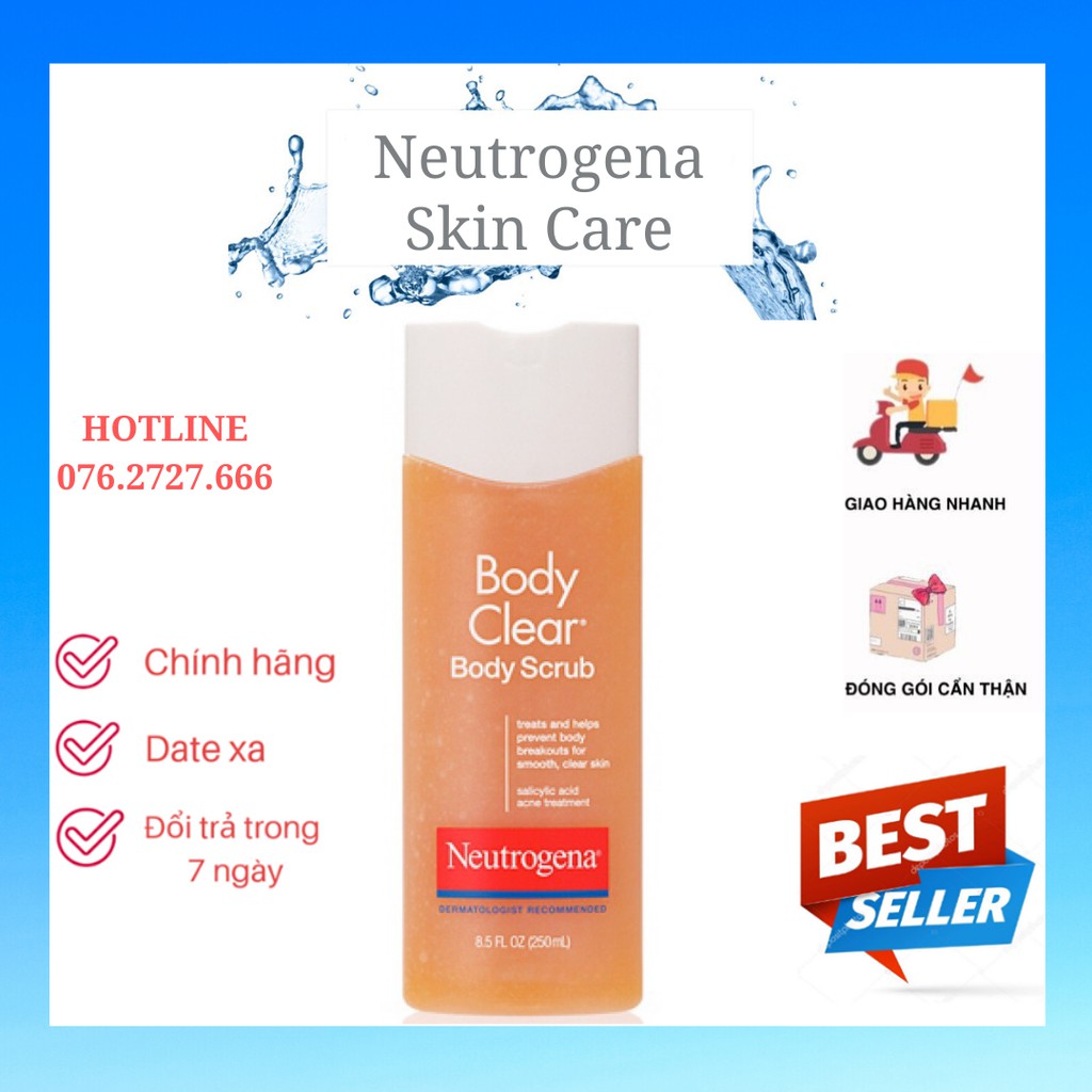 Sữa Tắm Mụn Lưng Neutrogena Body Clear Scrub (250ml)