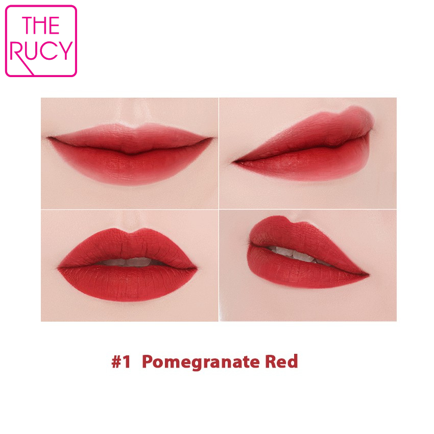 Son Matte bền màu The Rucy Blooming Lipstick 3.5g Màu 1 Pomegranate Red