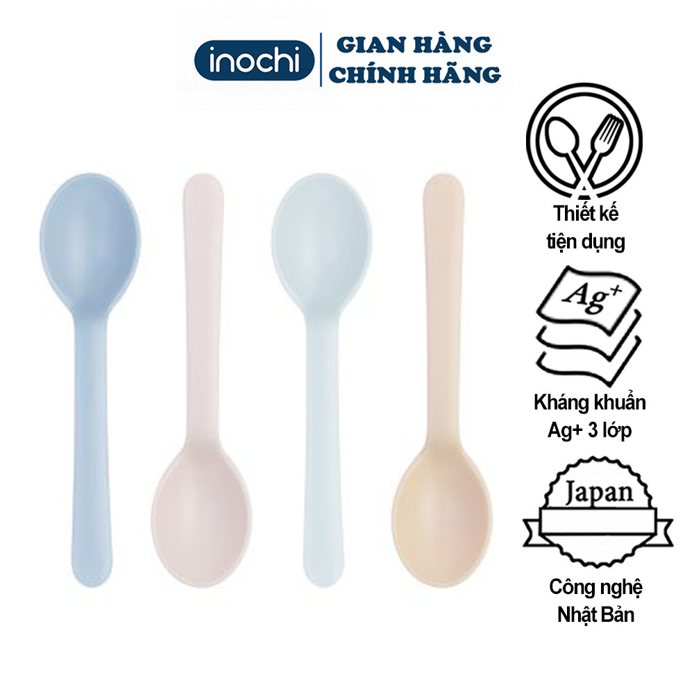 Bộ thìa ăn dặm cho bé bằng nhựa cao cấp Inochi