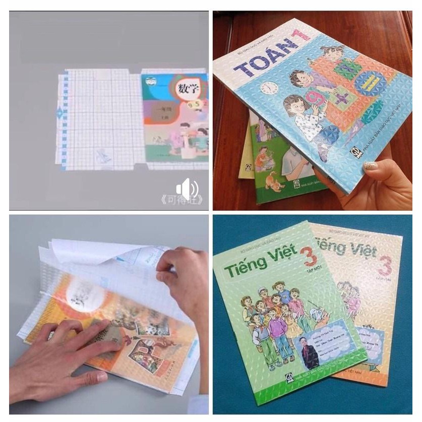 Tập 10 Tờ Bọc Sách Vở Decal Trong Suốt (Size 38x28cm)-(Bọc cho sách vở có kích thước 17x24cm)