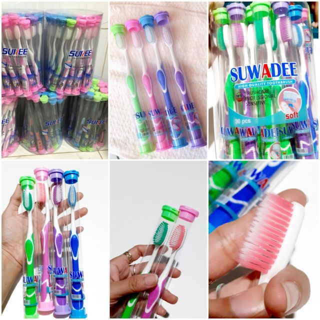 Bàn chải đánh răng lông mềm có hộp Suree/Suwadee
