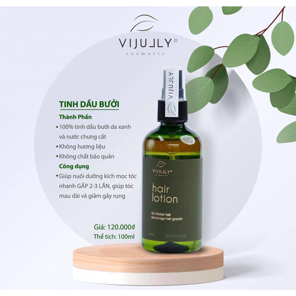 Tinh dầu bưởi xịt tóc Vi Jully Kích thích mọc tóc con 100ml