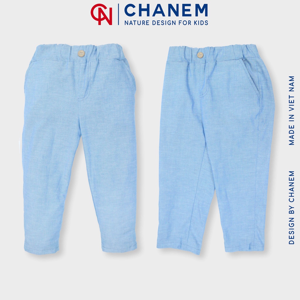 Quần dài cho bé trai NORA CHANEM chất thô cotton thoáng mát, mềm mại cho bé từ 1 - 10 tuổi